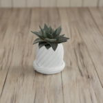 Vaso para plantas com suporte