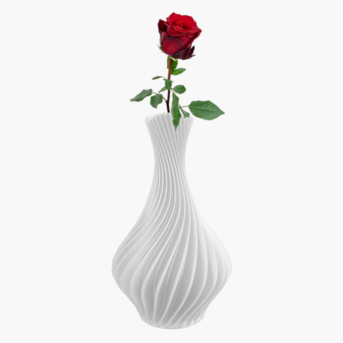 Vase mit Spirale